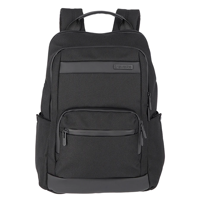 Travelite Meet Backpack Expandable Black 1 Travelite Meet Backpack Expandable Black