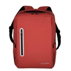 Travelite Basics Boxy Backpack Red
