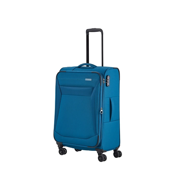 Travelite Chios 4 Wiel Trolley M Petrol 3 Travelite Chios 4 Wiel Trolley M Petrol - Afbeelding 3
