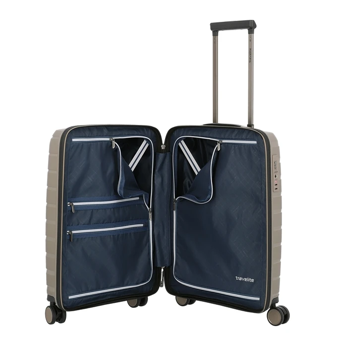 Travelite Air Base 4 Wiel Trolley S Champagne Metallic 7 Travelite Air Base 4 Wiel Trolley S Champagne Metallic - Afbeelding 7