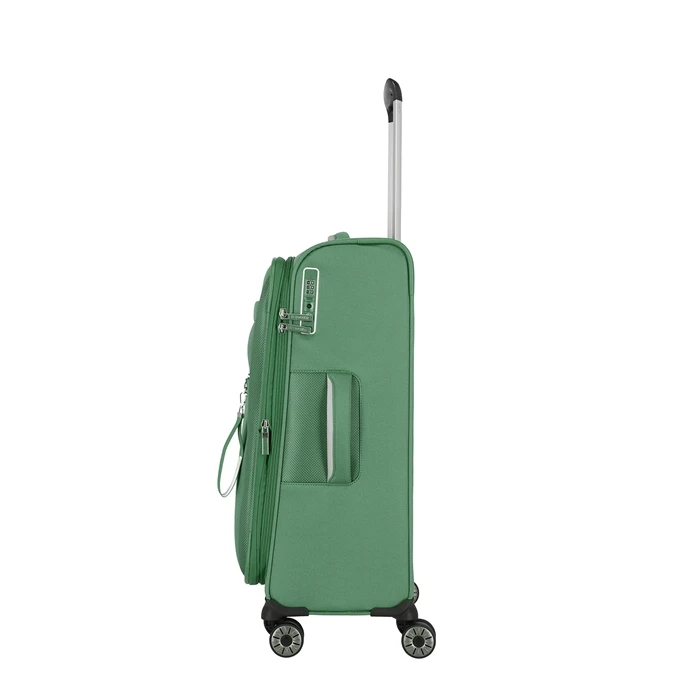 Travelite Miigo 4 Wheel Trolley M Expandable Green 3 Travelite Miigo 4 Wheel Trolley M Expandable Green - Afbeelding 3