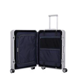 Travelite Next Aluminium 4 Wiel Trolley M Silver -Bag Verkoop image 35