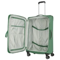 Travelite Miigo 4 Wheel Trolley L Expandable Green -Bag Verkoop image 503