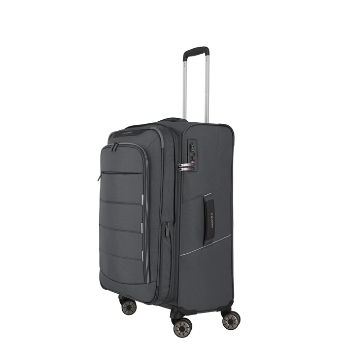 Travelite Skaii 4 Wheel Trolley M Expandable Anthracite 7 Travelite Skaii 4 Wheel Trolley M Expandable Anthracite - Afbeelding 7