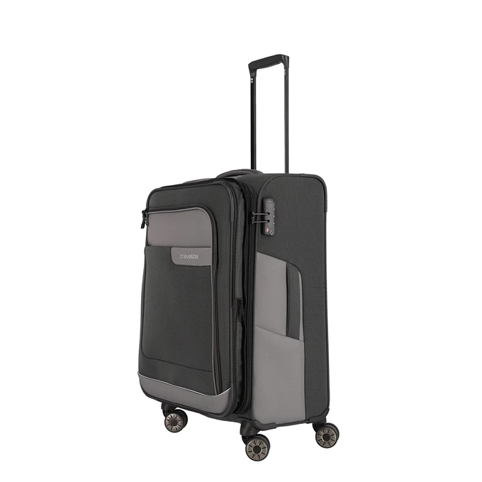 Travelite Viia 4 Wheel Trolley M Expandable Anthracite 7 Travelite Viia 4 Wheel Trolley M Expandable Anthracite - Afbeelding 7