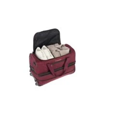 Travelite Basics Wheeled Duffle 55 Expandable Dark Red -Bag Verkoop image 727