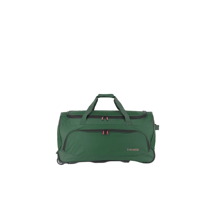 Travelite Basics Fresh Trolley Travel Bag 71 Dark Green 4 Travelite Basics Fresh Trolley Travel Bag 71 Dark Green - Afbeelding 4