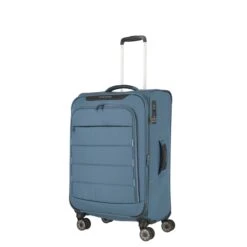 Travelite Skaii 4 Wheel Trolley M Expandable Blue -Bag Verkoop image 792