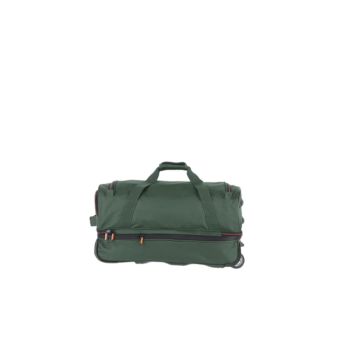 Travelite Basics Wheeled Duffle 55 Expandable Dark Green 2 Travelite Basics Wheeled Duffle 55 Expandable Dark Green - Afbeelding 2
