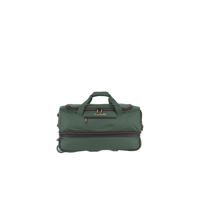 Travelite Basics Wheeled Duffle 55 Expandable Dark Green 4 Travelite Basics Wheeled Duffle 55 Expandable Dark Green - Afbeelding 4
