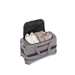 Travelite Basics Wheeled Duffle 55 Expandable Grey -Bag Verkoop image 869
