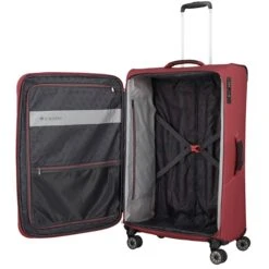 Travelite Skaii 4 Wheel Trolley L Expandable Red -Bag Verkoop image 910
